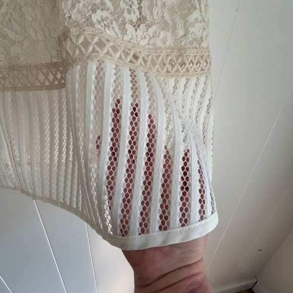 Forever 21 lace overlay lined a-line skirt size L - Picture 9 of 17